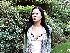 Thin Runaway College Girl tricked to to Rough Anal MMF 3Some