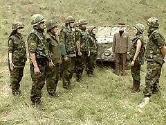 Sweet and beautiful young soldier lady is thirsty for a dick