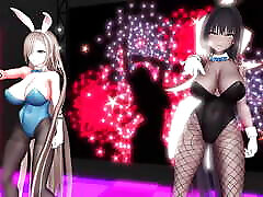 Asuna x Karin Dancing - Sexy Bunny rin azuma tube With Pantyhose 3D HENTAI