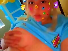 Egirl plays with camchat solo big boobs