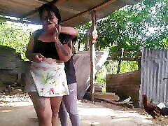 Here fulfilling the duties of the field, while my partner surprises me