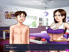 Summertime Saga 75 - Cheerleader Girlfriend Fucked Very Hard by Her Boyfriend&039;s Huge Cock