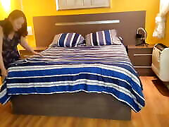 stepmother is caught making her stepson&039;s bed - hard sex