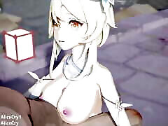 Lumine From Genshin friend mom fucj Gets Cum In Her Face From a Titty Fuck