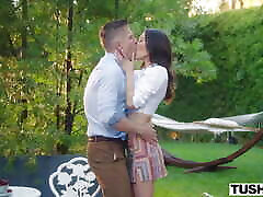 TUSHY Petite cutie Sawyer loves to gape for older men