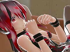 Haku Succubus Sofa Missionary - McLovin - Red Hair Color Edit Smixix