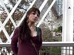 Elea, a pretty brunette, finally fulfills her fantasy