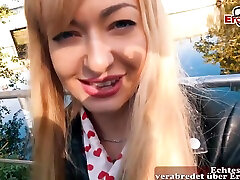 Real German Blind Date on Street with german kinky doggy style Milf