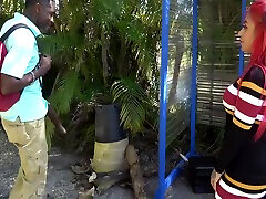 Huge Bbc! Big Black Dick Flash At Public Bus Stop 4 Min