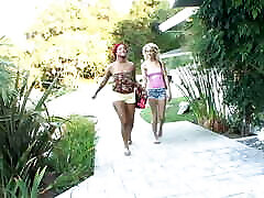 Horny blonde lesbian Erin Moore fucks with maid muslimporno hottie