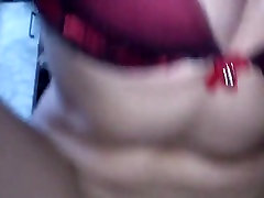 Russian MILF ride on cock and squirting