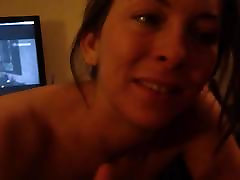 brunette wants to see a video of her sucking dick