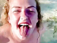 EMILY ROSE AND JAMES - NAUGHTY NATURAL FACED EMILY SUCKS JAMES hookup job DEEP ON JAMACIAN BEACH BEFORE GETTING HIS BIG LOAD