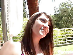 Horny kidnep hq Lilly Evans and Cassandra Nix fuck outdoors
