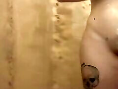 Egirl with tattoos shows off squirting skills in shower