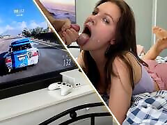 My stepbro wouldn&039;t let me play again. He fucked me hard in my mouth and gave me a huge cumshot on my face