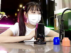Penis Pump Workout for Sex Education by Asian Cute Girl
