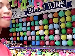 Amazing young slut Nia Nicci gets some hard fucking after a fun time in an amusement park