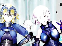 Mash & Jeanne&039;s Inferior Superior 3D Hentai