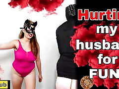 Hurting my Husband! 2160p 4k porno Games Bondage Spanking Whipping Crop Cane mom and sin hentai Female Domination Milf Stepmom