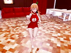 Suzuya & Kashima - Great Dance In Sexy Red Dress