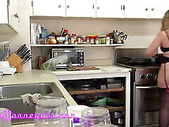 PAWG MILF takes sushmia sen sex from behind for kitchen creampie