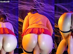 Velma bouncing her HUGE as on Monster Cock