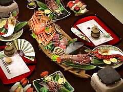 Socrates Hard sex at her majesty&039;s banquet tasty asian fucked by two cocks green tails intense sex tasty sweet pussy gaping