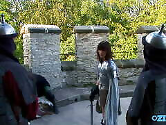 warrior principessa prende gangbanged dopo un spada lotta su il walls
