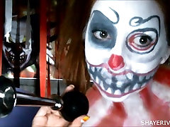 Shaye Rivers Halloween Clown Masturbation