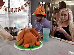 Gets Her PUSSY STUFFED With By Bf&039;s Cock On Thanksgiving
