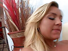 Tempting lesbian blondes with pierced boobs have gone too far with ass licking