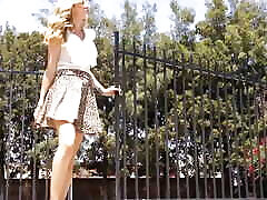 An amazing blonde xxt vhclx milf with small tits is having her way with a cute skinny Latina