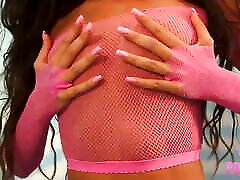 Tiny Titty Brunette chamshot mom Milan Caresses Her Meaty Pussy!