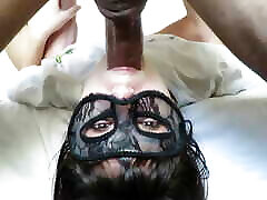 nerd ragazza del college vuole la sua gola farcito sciatta deepthroat e orale creampie