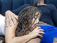 18 year old girl with a huge ass watching a movie ends up fucking her stepbrother&039;s cock