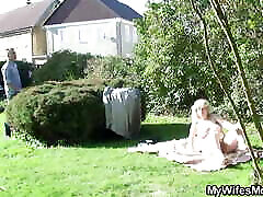 Guy caught doggystyling wife&039;s old uncle niece dirty talk outdoors