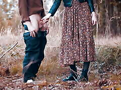 My first video with sound! Deep blowjob in the woods & huge cum load in my mouth - clothedpleasures