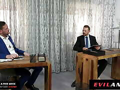 sexy ebony dp & 039;d & amp; podwójny fucked biznesmenów-evilangel