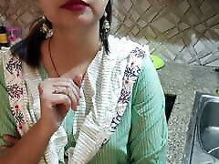 desi sexy stepmom gets angry on him after proposing in kitchen pissing