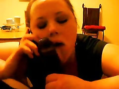 Cheating amouthful denise on Phone With Husband While Sucking a BBC