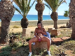 Latina dog and gill xxx Slut In Front Of The Beach Playing With My Pussy