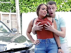 Big xxxx musslim enema colocysis Carmela Clutch rides best friend Brookie Blairs BF