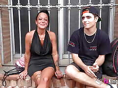 SHOCKING: Cougar teacher bangs jav liasweet dido double penetration 19yo student for FAKings