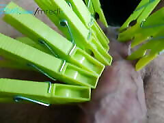 Clamp on cock and balls POV Mistress Redix