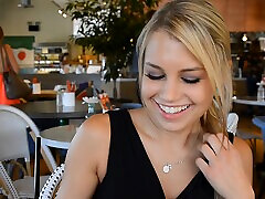 Seductive blonde Kendall drops her clothes in public places. HD