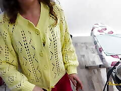 I Fucked My Hot Stepmom While She Alone Ironing on the Attic! HOT