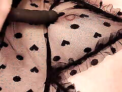 Hot tied huge tit fucked blow with Black Thongs