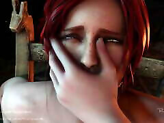Triss masturabates in self-bondage