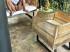 I caught my stepmom fingering on brazzers bath rom patio
